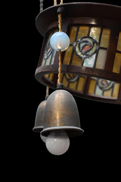 Art Deco hanging light fixture Art Deco hanging light fixture-2