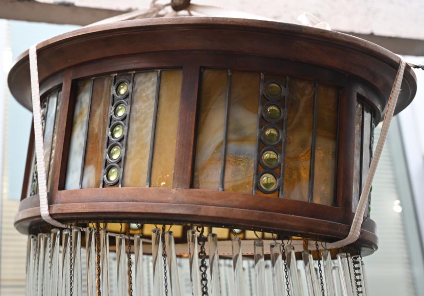 Art Deco hanging light fixture Art Deco hanging light fixture-5