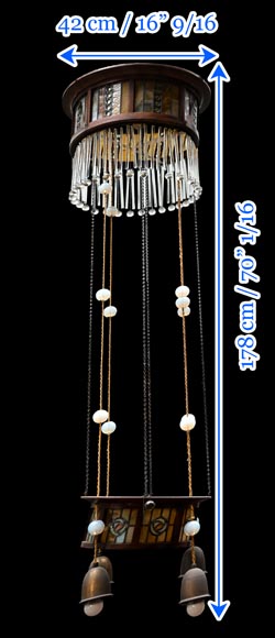 Art Deco hanging light fixture Art Deco hanging light fixture-8