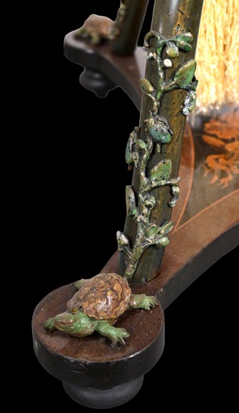 Polylobed work table with insects and butterflies Polylobed work table with insects and butterflies-11