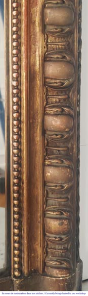 Louis XV style gilt trumeau with floral decoration Louis XV style gilt trumeau with floral decoration-5