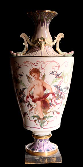 Sèvres Manufactory, Pair of Rhodes vases commissioned by the Household of Emperor Napoleon III Sèvres Manufactory, Pair of Rhodes vases commissioned by the Household of Emperor Napoleon III-1