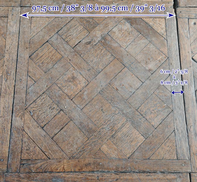Louis XV period parquet flooring from Versailles in oak Louis XV period parquet flooring from Versailles in oak-11