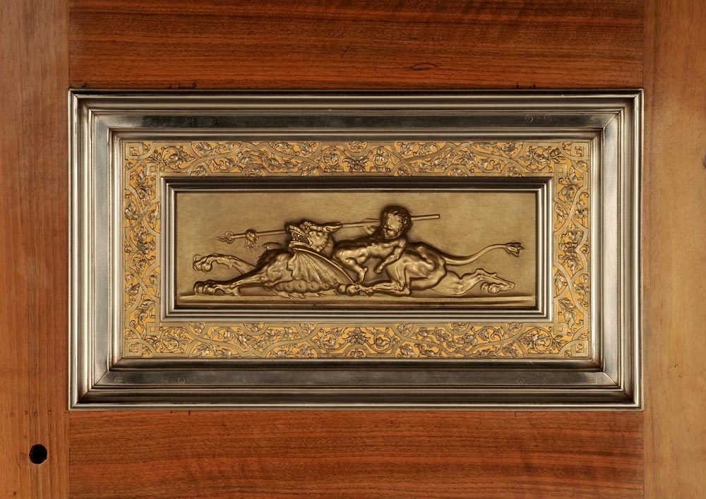 BERGUE Adolphe, An Exceptional Pair of Neo-Renaissance Doors BERGUE Adolphe, An Exceptional Pair of Neo-Renaissance Doors-1