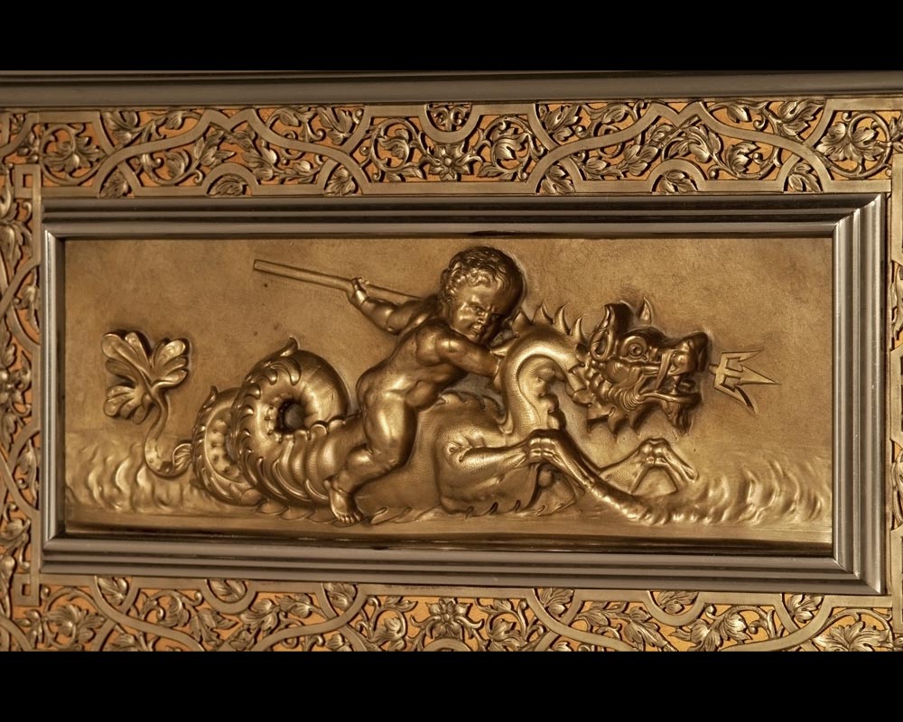 BERGUE Adolphe, An Exceptional Pair of Neo-Renaissance Doors BERGUE Adolphe, An Exceptional Pair of Neo-Renaissance Doors-3