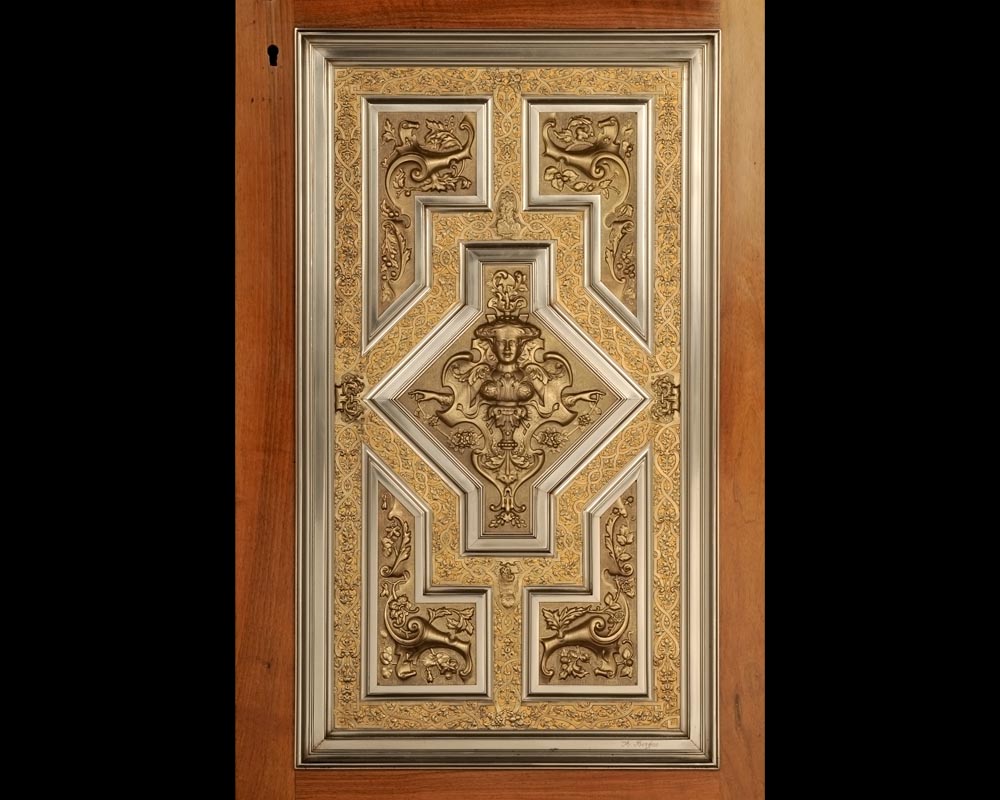 BERGUE Adolphe, An Exceptional Pair of Neo-Renaissance Doors BERGUE Adolphe, An Exceptional Pair of Neo-Renaissance Doors-6