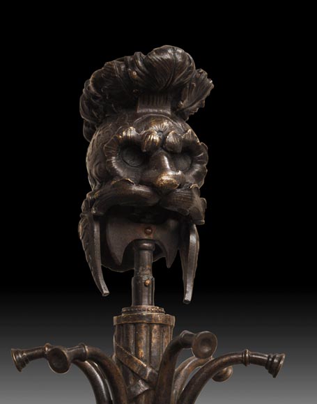 Jean-François GECHTER (1796-1844) - Pair of candlesticks with warriors Jean-François GECHTER (1796-1844) - Pair of candlesticks with warriors-5