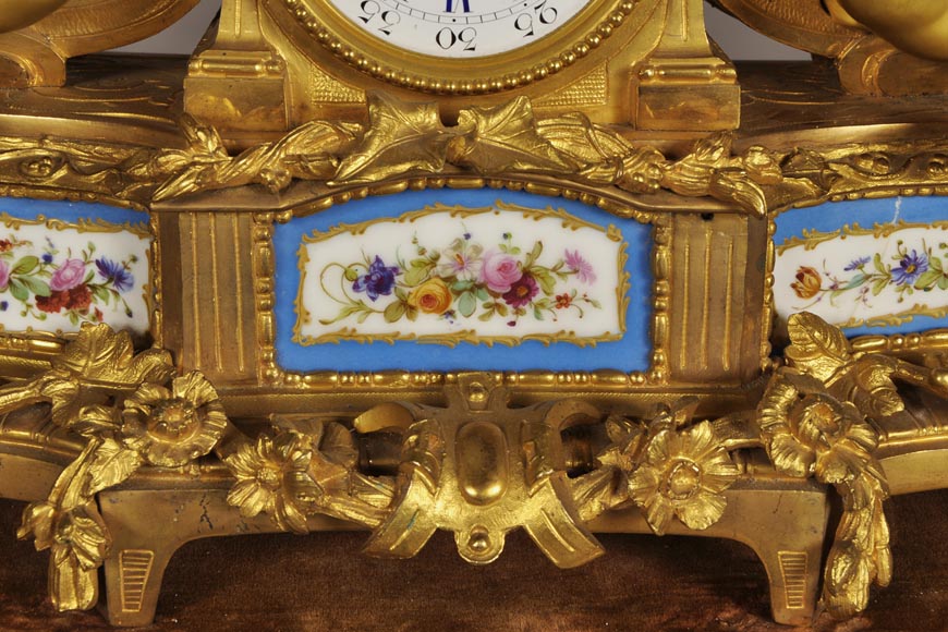 MIROY Frères - Beautiful antique clock with musicians putti MIROY Frères - Beautiful antique clock with musicians putti -4
