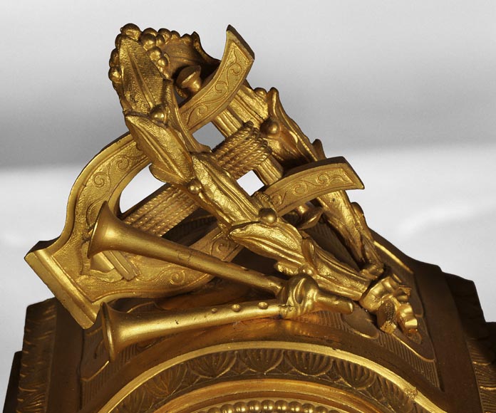 MIROY Frères - Beautiful antique clock with musicians putti MIROY Frères - Beautiful antique clock with musicians putti -7