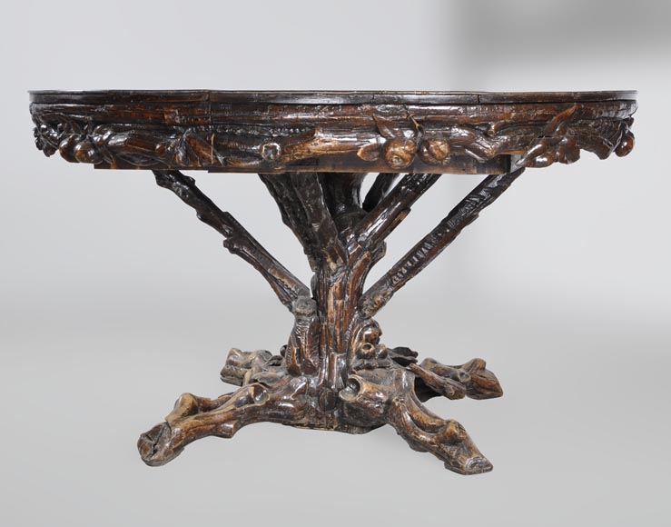 Matthew (1815-1889) and Willem (1816-1881) HORRIX (attrib. to) Important dining room set in "Black Forest" style Matthew (1815-1889) and Willem (1816-1881) HORRIX (attrib. to) Important dining room set in "Black Forest" style-1