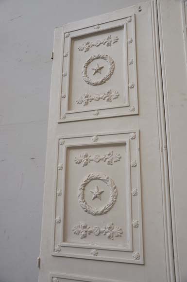 Double neo-classic door based on a drawing by Percier and Fontaine Double neo-classic door based on a drawing by Percier and Fontaine-8
