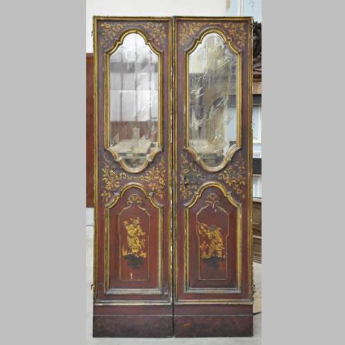 Beautiful antique double door with chinese style decor