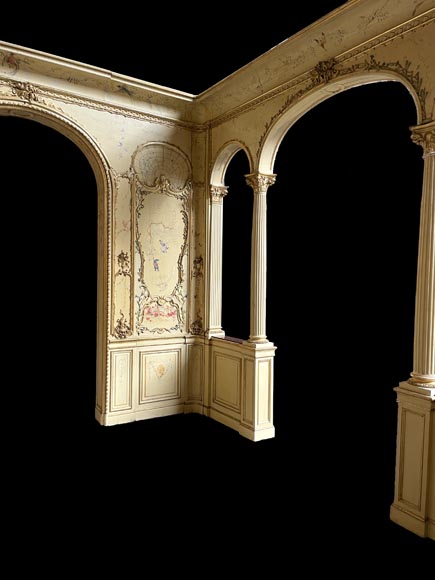 Panelled room with fine chinoiserie decoration from the Villa Les Cèdres,  King Leopold II’s residence  in Saint-Jean-Cap-Ferrat, Côte d’Azur-6