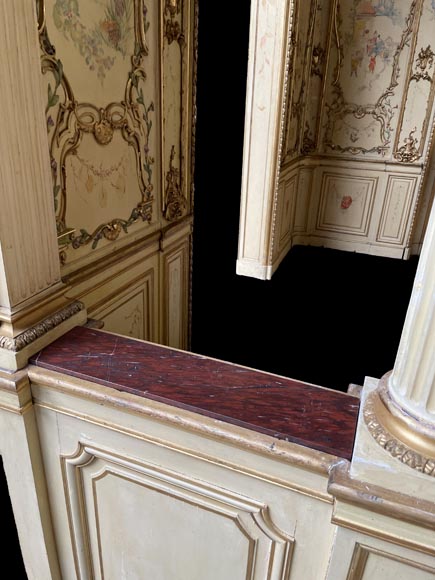 Panelled room with fine chinoiserie decoration from the Villa Les Cèdres,  King Leopold II’s residence  in Saint-Jean-Cap-Ferrat, Côte d’Azur-11