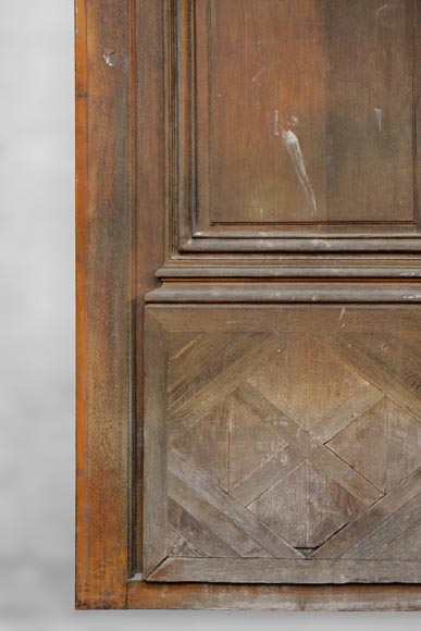 Important and rare door from an Haussmannian building in oakwood, late 19th century Important and rare door from an Haussmannian building in oakwood, late 19th century -5