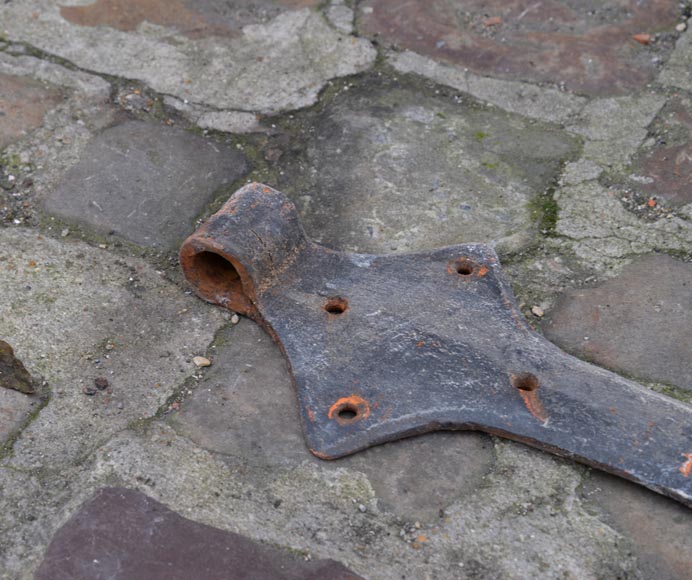 Rare antique door in oak wood with nails, 18th century Rare antique door in oak wood with nails, 18th century-13