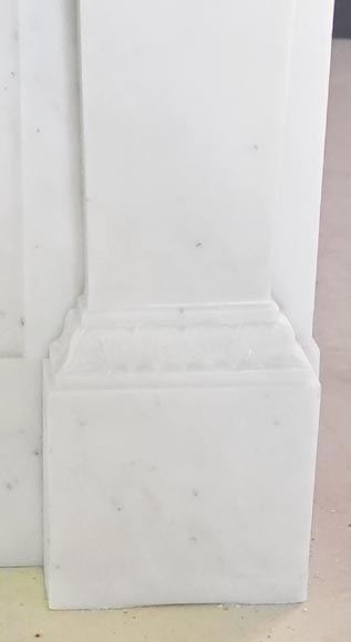 Empire-style fireplace in semi-statuary marble Empire-style fireplace in semi-statuary marble-12