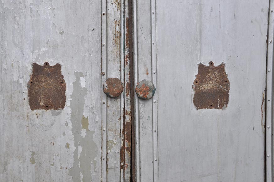 Antique set of eight industrial boiler room doors Antique set of eight industrial boiler room doors -3