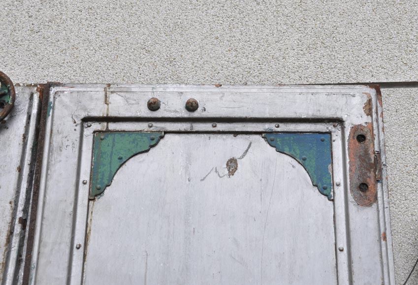 Antique set of eight industrial boiler room doors Antique set of eight industrial boiler room doors -6