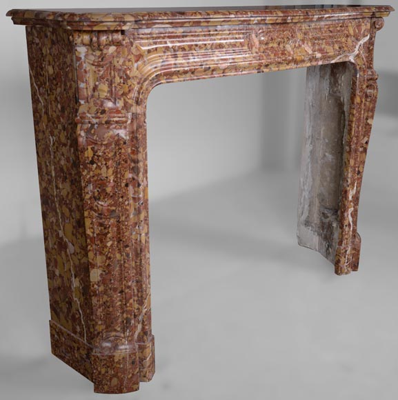 Stretched out Pompadour mantel in Alep Breccia marbre Stretched out Pompadour mantel in Alep Breccia marbre-2