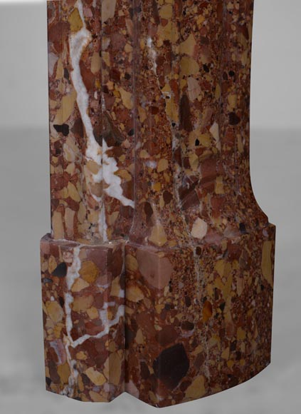Stretched out Pompadour mantel in Alep Breccia marbre Stretched out Pompadour mantel in Alep Breccia marbre-7