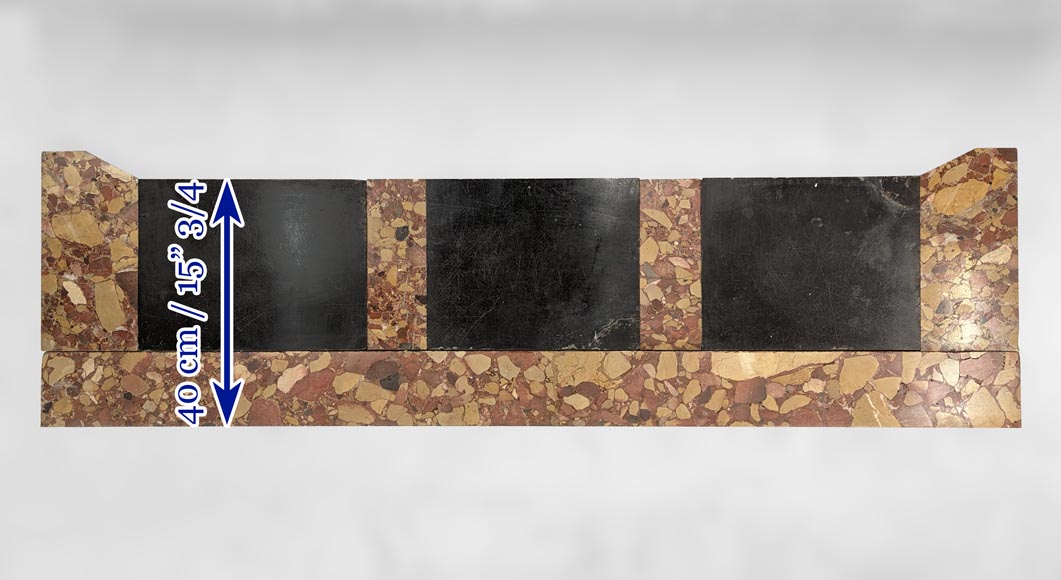 Stretched out Pompadour mantel in Alep Breccia marbre Stretched out Pompadour mantel in Alep Breccia marbre-8