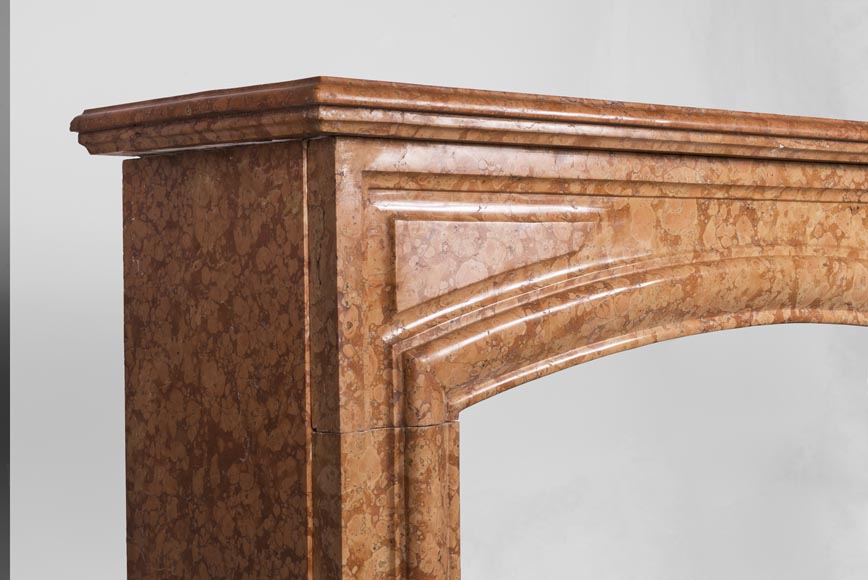 An antique Louis XIV style fireplace made out of Rosso di Verona marble An antique Louis XIV style fireplace made out of Rosso di Verona marble-3