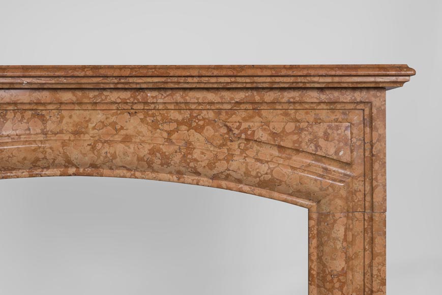 An antique Louis XIV style fireplace made out of Rosso di Verona marble An antique Louis XIV style fireplace made out of Rosso di Verona marble-6