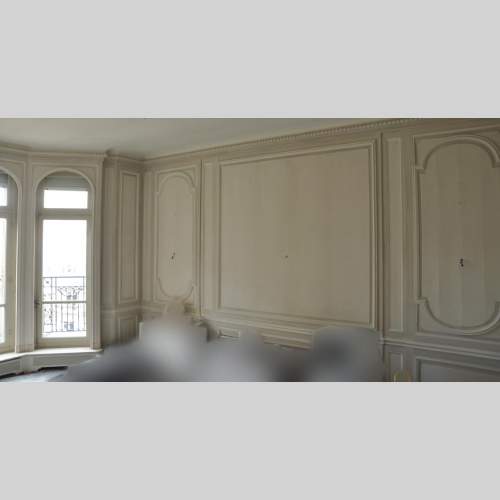 Antique paneled room