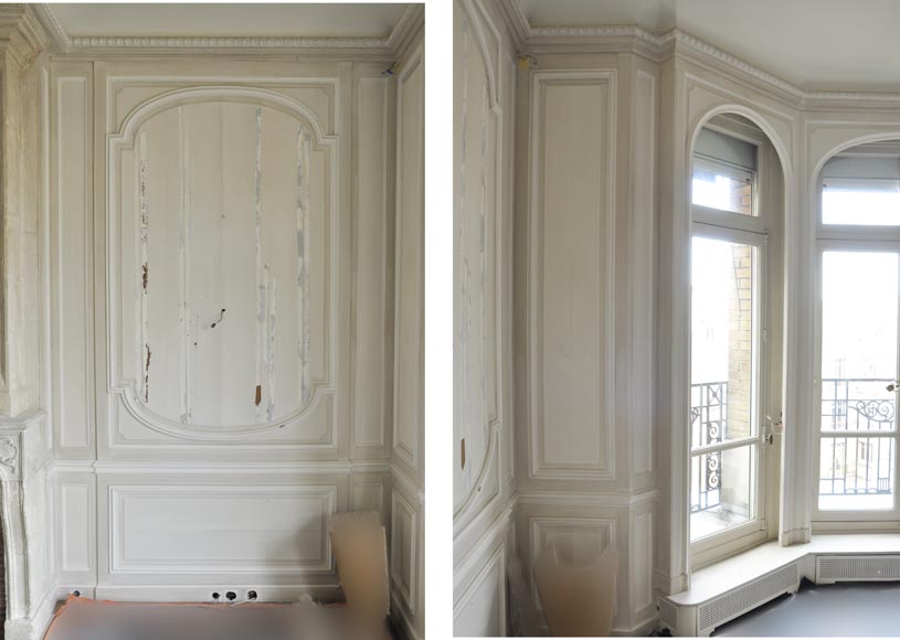 Antique paneled room Antique paneled room-13