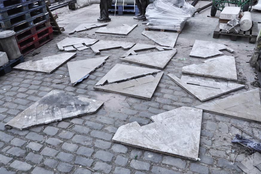 Antique parquet flooring Soubise in oak Antique parquet flooring Soubise in oak-11