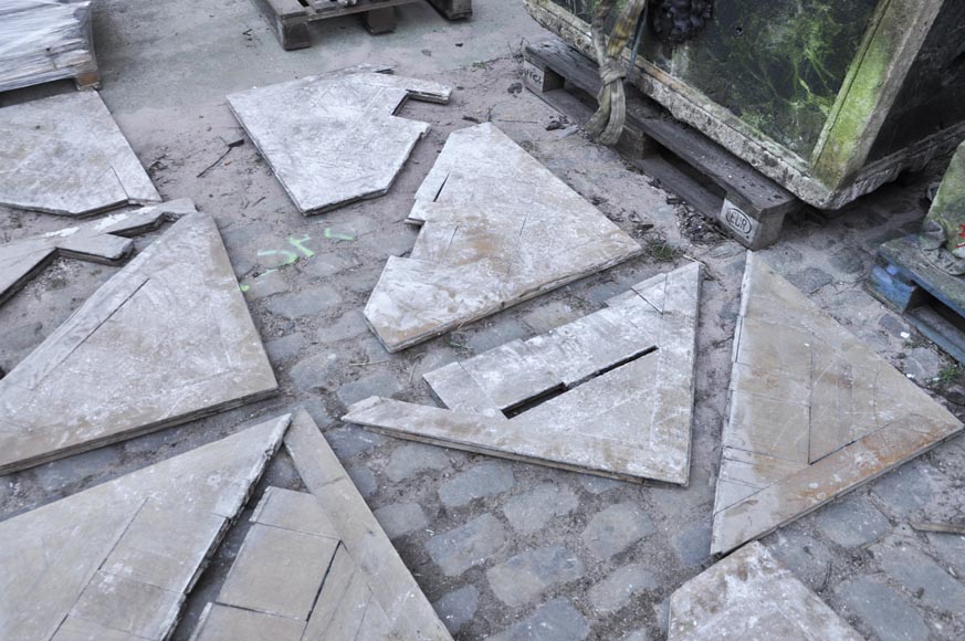 Antique parquet flooring Soubise in oak Antique parquet flooring Soubise in oak-12