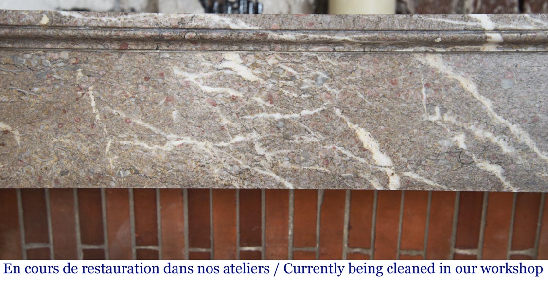 Antique Directoire style fireplace with detached columns Antique Directoire style fireplace with detached columns-1