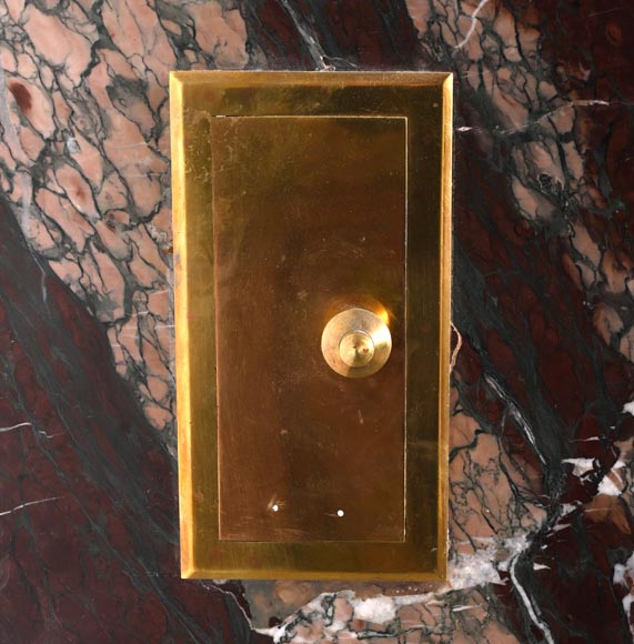 Campan marble fireplace in the Louis XIV style, with bronzes after Clodion Campan marble fireplace in the Louis XIV style, with bronzes after Clodion-7