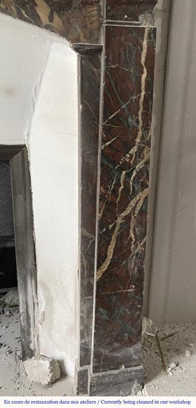 Napoleon III style fireplace in Campan marble with modillions Napoleon III style fireplace in Campan marble with modillions-7