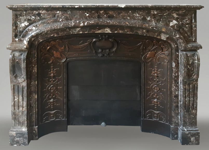 Antique Regency style fireplace in Breccia Pavonazza Antique Regency style fireplace in Breccia Pavonazza-0