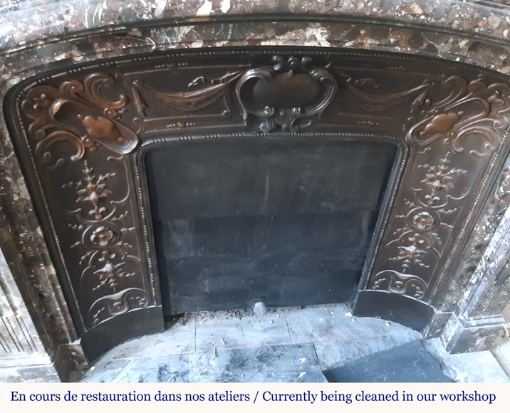 Antique Regency style fireplace in Breccia Pavonazza Antique Regency style fireplace in Breccia Pavonazza-1