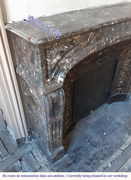 Antique Regency style fireplace in Breccia Pavonazza Antique Regency style fireplace in Breccia Pavonazza-2