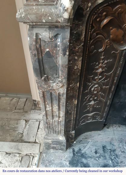 Antique Regency style fireplace in Breccia Pavonazza Antique Regency style fireplace in Breccia Pavonazza-3