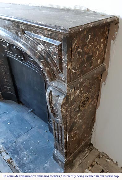 Antique Regency style fireplace in Breccia Pavonazza Antique Regency style fireplace in Breccia Pavonazza-4