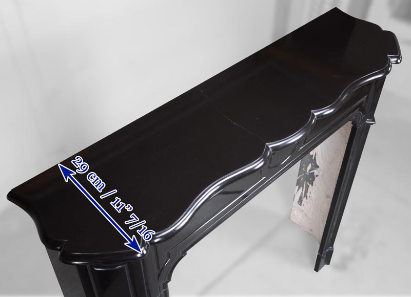 Pompadour model mantel in Belgium black marble Pompadour model mantel in Belgium black marble-8