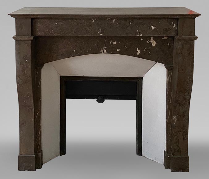 Louis Philippe mantel in Champlain black marble Louis Philippe mantel in Champlain black marble-0