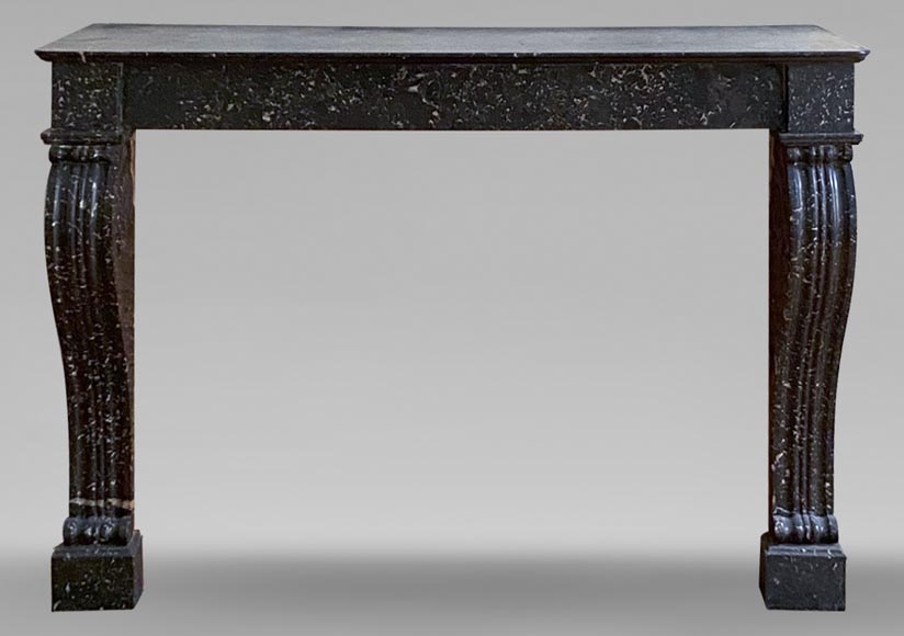 Louis Philippe style mantel in Grey Saint-Anne marble Louis Philippe style mantel in Grey Saint-Anne marble-0