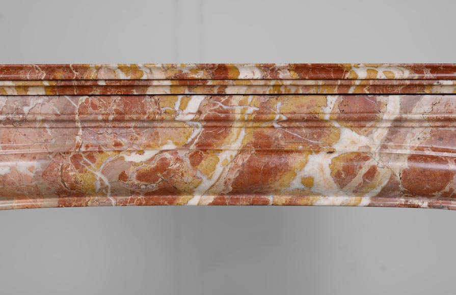 Louis XIV style fireplace in red marble Louis XIV style fireplace in red marble-1