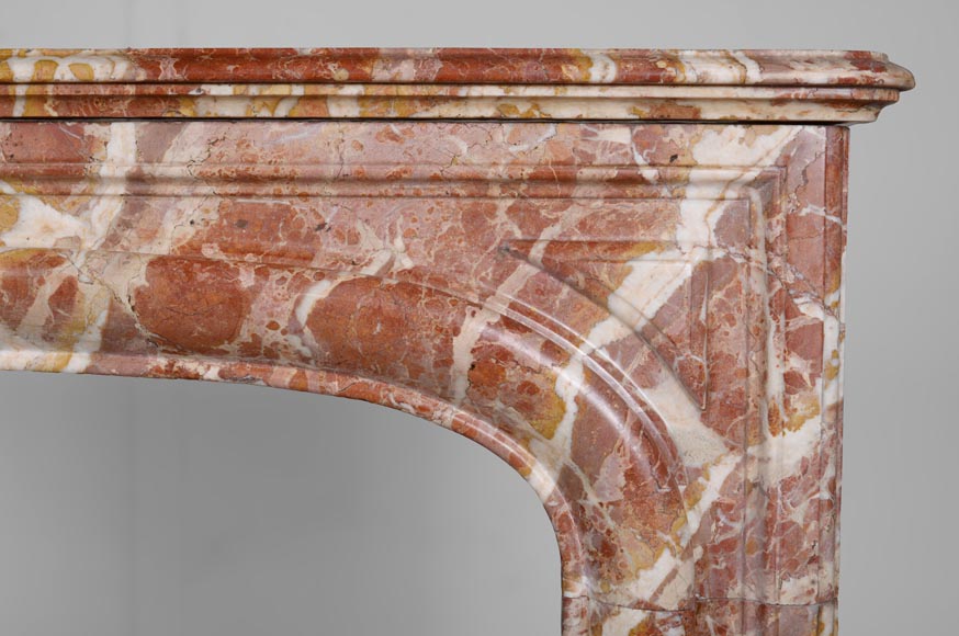 Louis XIV style fireplace in red marble Louis XIV style fireplace in red marble-6