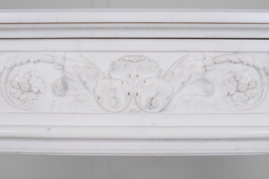 Louis XVI style mantel with half columns Louis XVI style mantel with half columns-1
