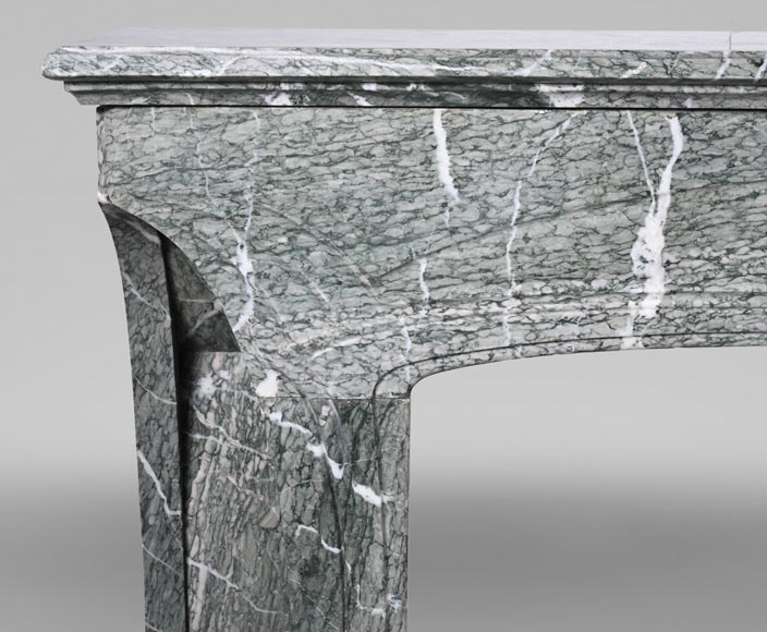 Tony SELMERSHEIM, Art Nouveau Mantelpiece in Green Campan Marble, 1910 Tony SELMERSHEIM, Art Nouveau Mantelpiece in Green Campan Marble, 1910-3