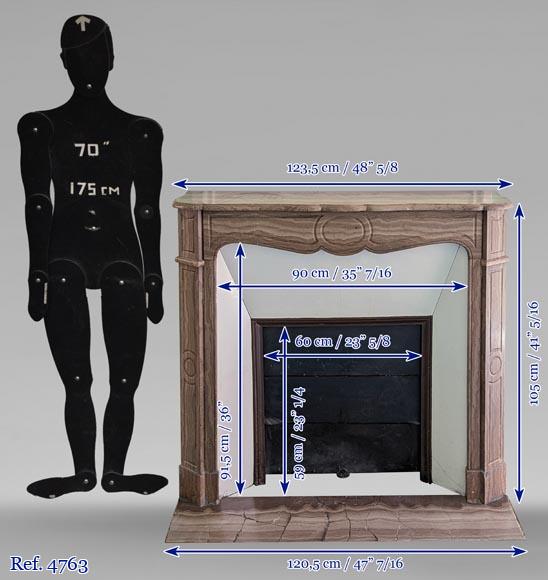 Lunel stone mantel model Pompadour Lunel stone mantel model Pompadour-10