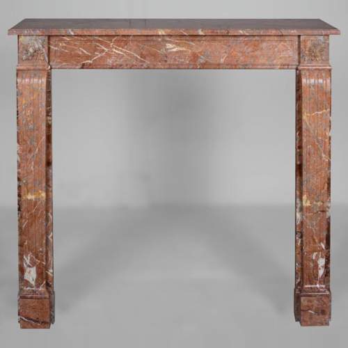 Louis XVI period mantel in Sarrancolin marble
