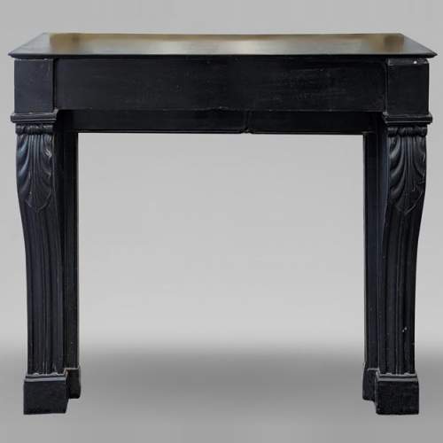 Fine Black marble Modillion mantel